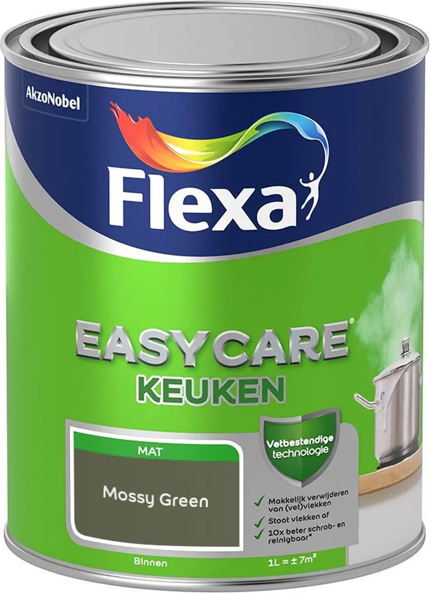 Flexa Easycare Keukenverf Mossy Green 1L
