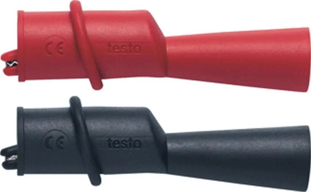 Testo Testpen/Klem Krokodil Rood en Zwart - Busdiam 4mm