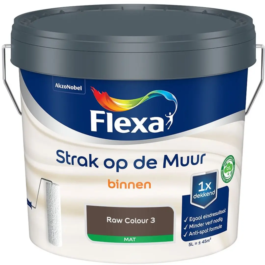 Flexa Strak Op De Muur Binnenmat Raw Colour 3 Mengverf 5L