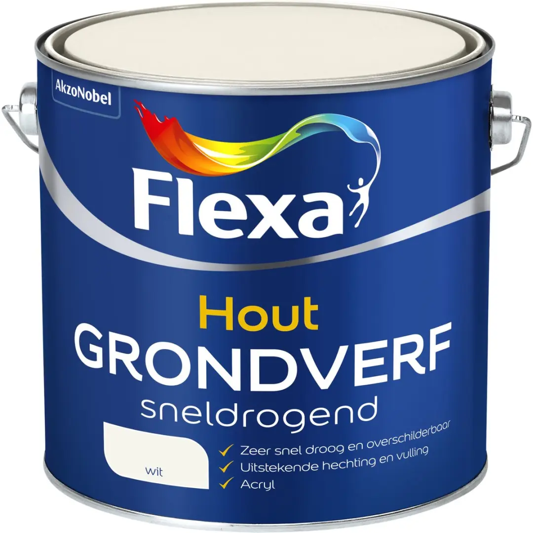 Flexa Grondverf Sneldrogend Wit 2,5L