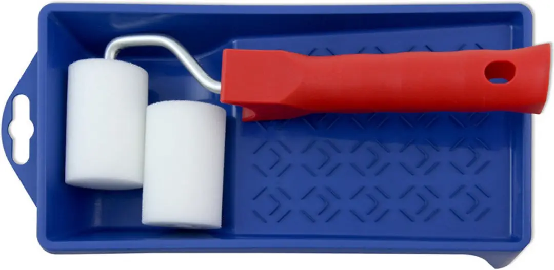 VEBA Lakroller Set 5cm - Schuimrollers - Verfbak & Beugel - Multi
