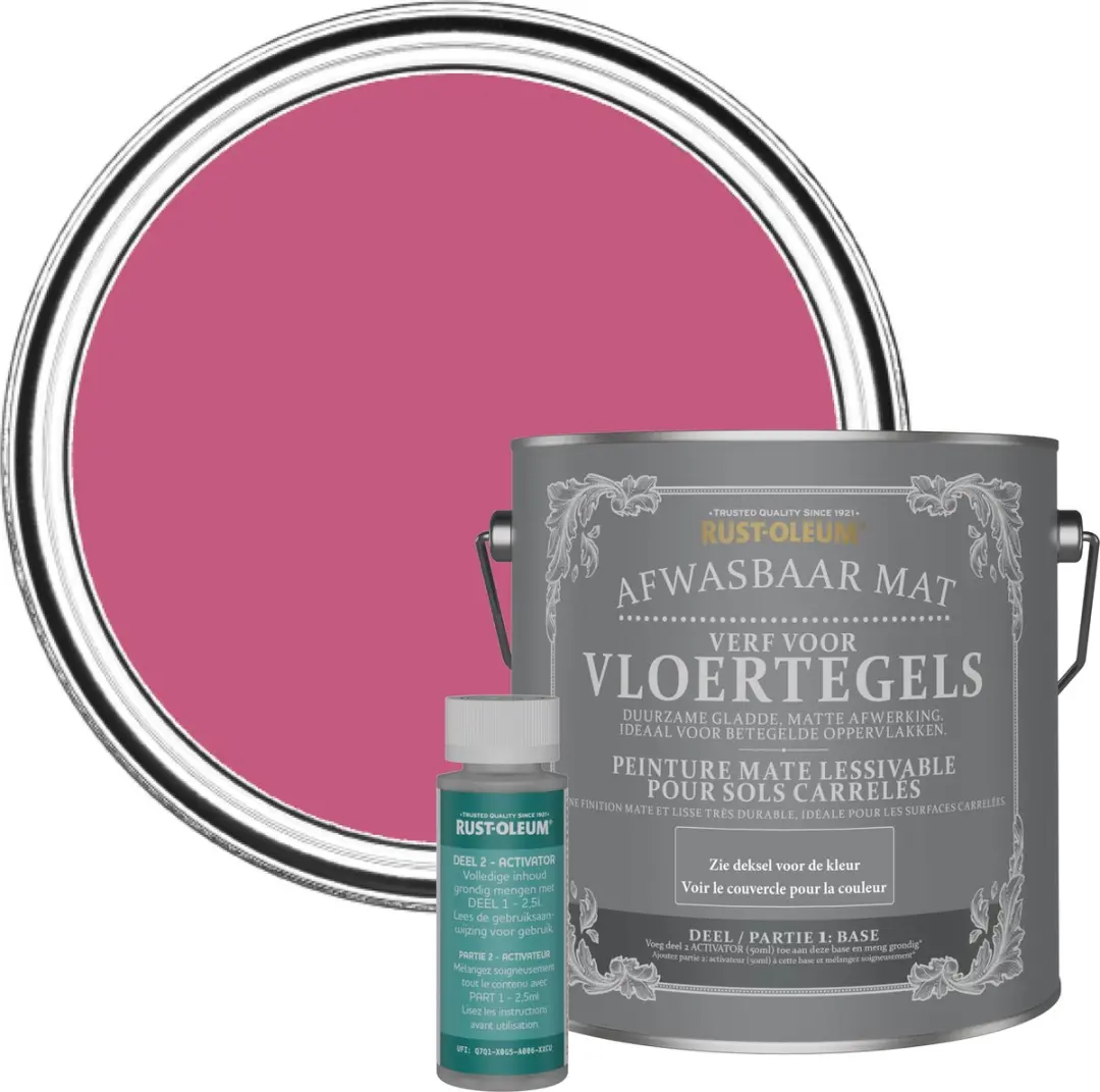 Rust-Oleum Roze Afwasbare Vloertegelverf 2,5L