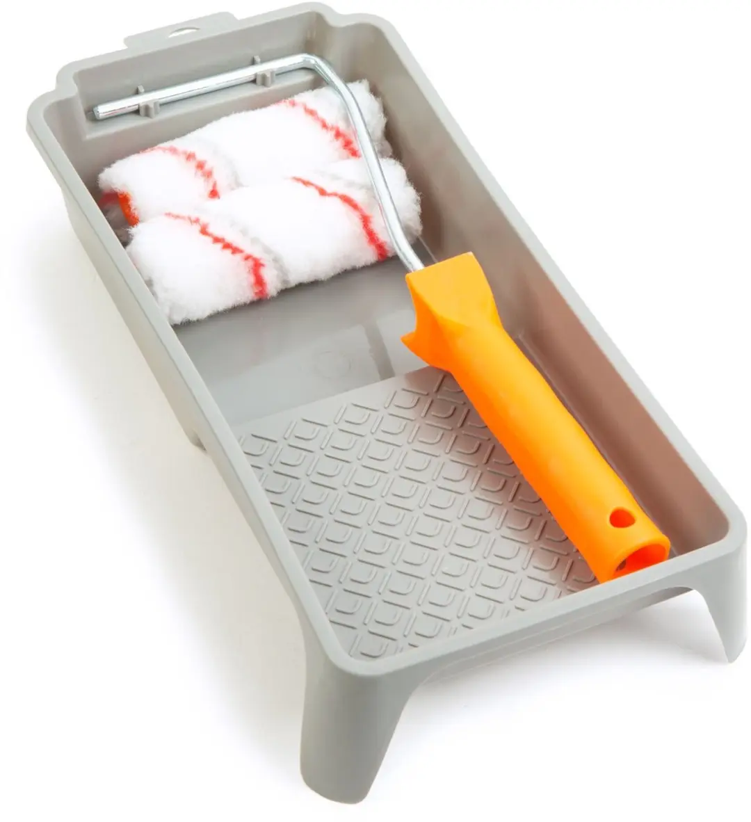 Handy Verfroller Set 100mm - 2x Polyester + Bak - 4 Stuks