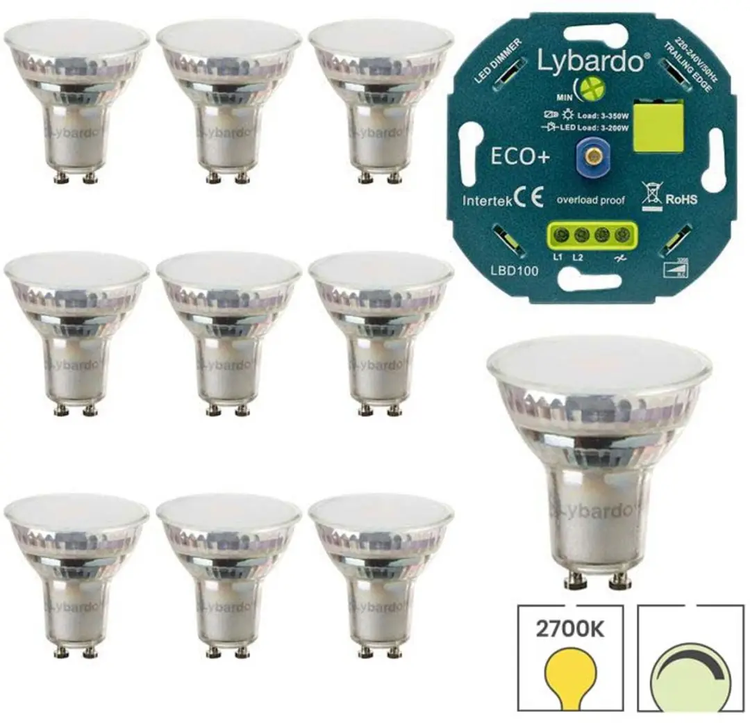 Lybardo GU10 LED Spot 10 Stuks