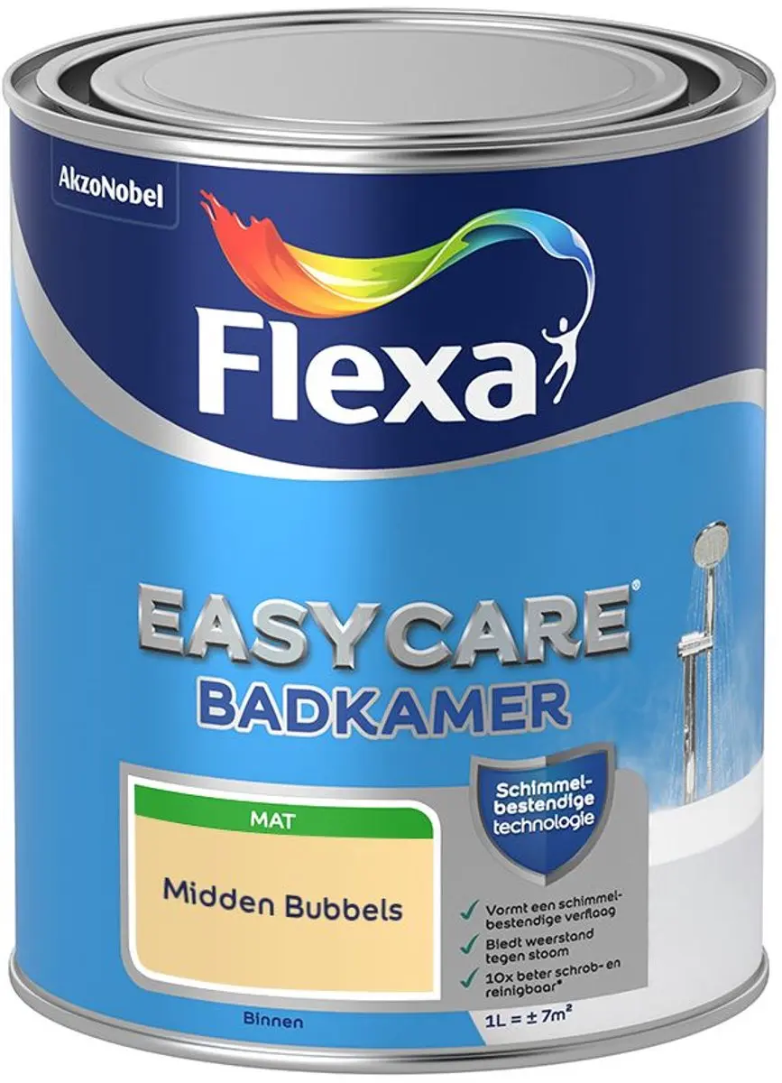 Flexa Easycare Badkamer Midden Bubbels Mengverf 1L