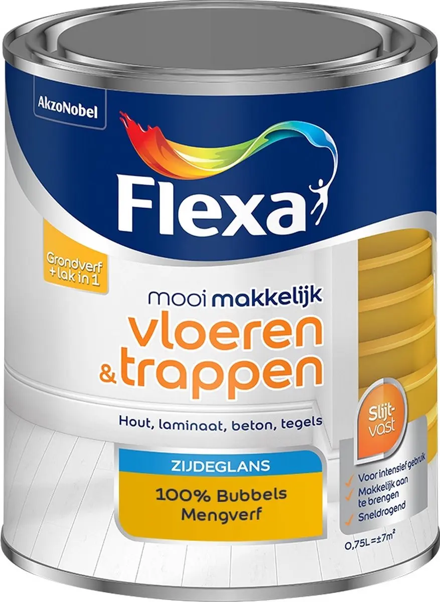 Flexa Mengverf 100% Bubbels 750ml - Zijdeglans