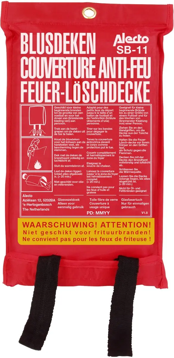 Alecto BS075 Blusspray 750ml - Brandklasse A/B/F - Rood - afbeelding 6 van 6
