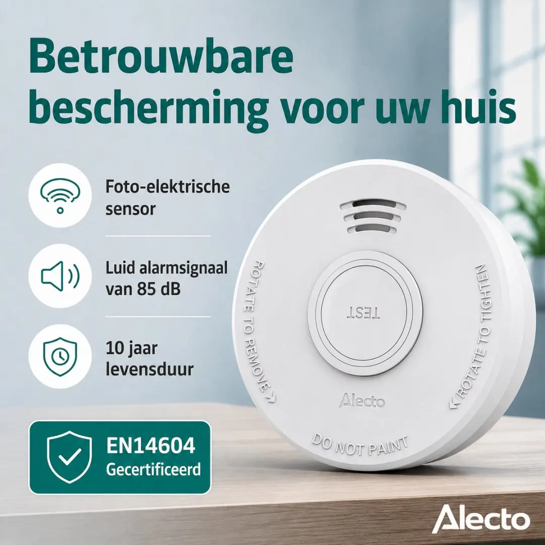 Alecto SD110 Rookmelder - 3 Stuks - 10 Jaar Sensor