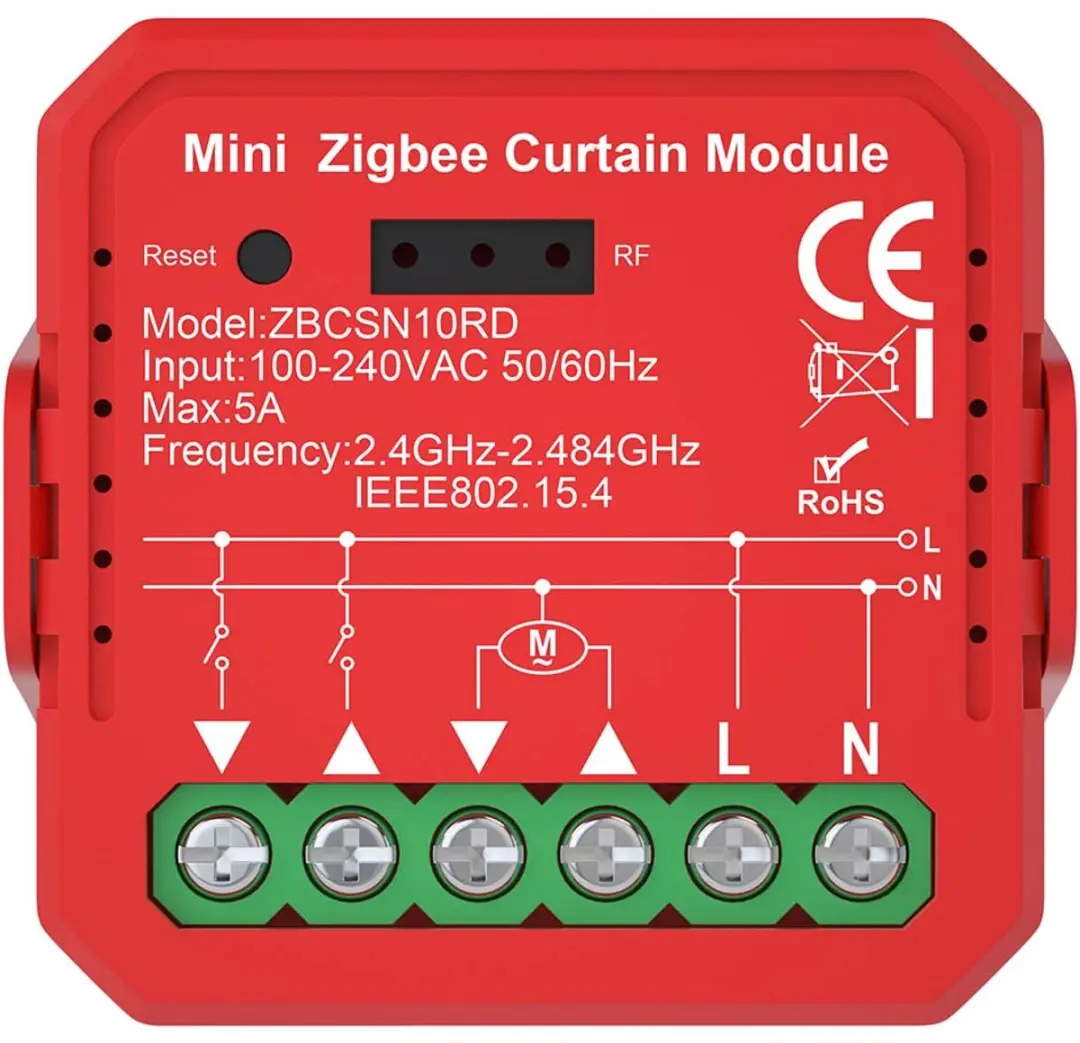 Nedis SmartLife ZBCSN10RD Inbouwmodule Rolluiken 1000W