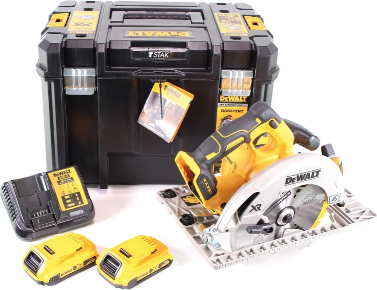 DeWalt DCS572 D2 Handcirkelzaag 18V - 184mm - afbeelding 2 van 5