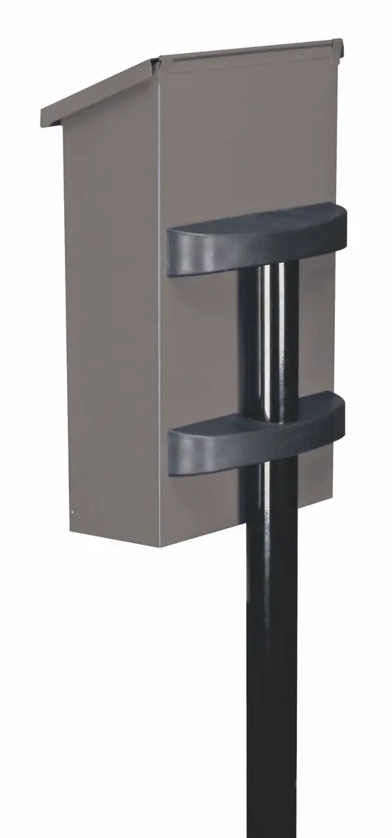 Perel Brievenbuspaal 150cm - Zwart
