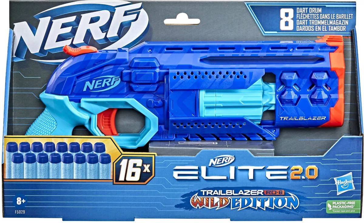 Nerf Elite 2.0 Trailblazer RD-8 Blauw
