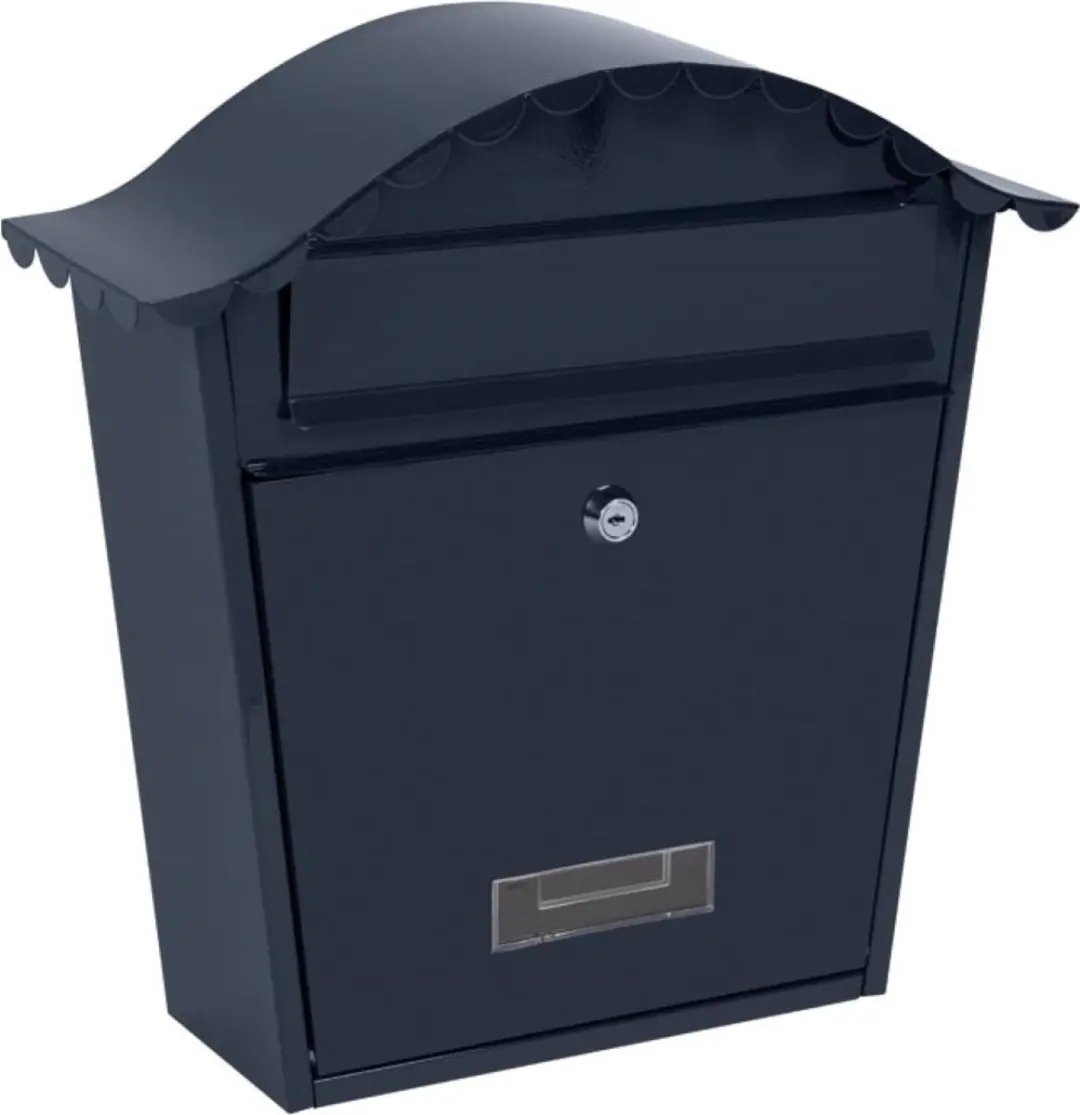 Perel Brievenbus Paris Wandmontage - Blauw - 37x26,5x13,2cm