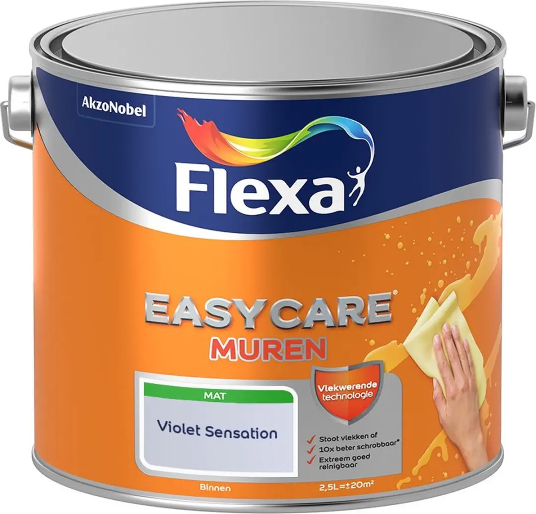 Flexa Easycare Muren Violet Sensation Mengverf 2,5L