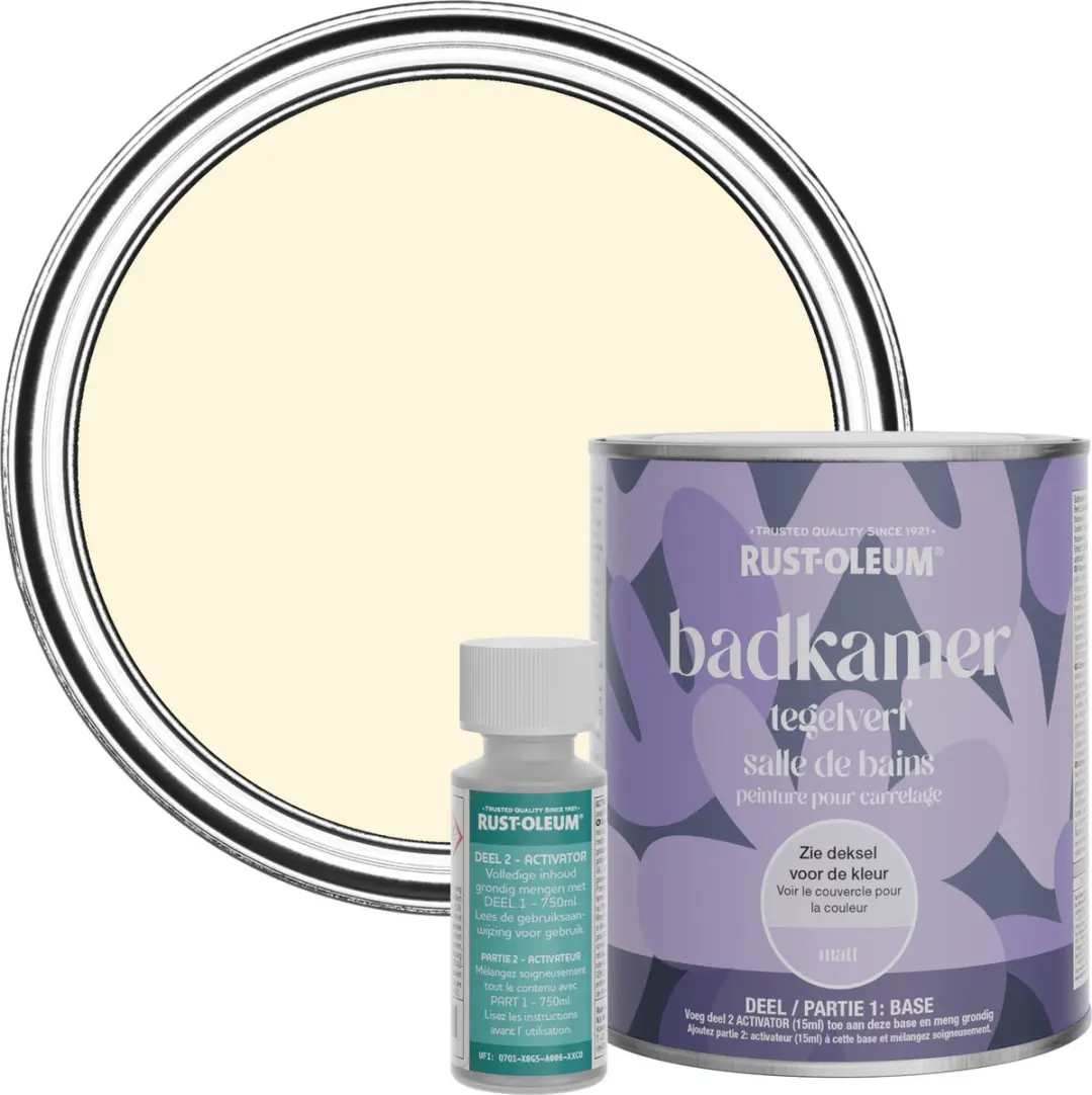 Rust-Oleum Crème Badkamer Tegelverf Matt Slagroom 750ml