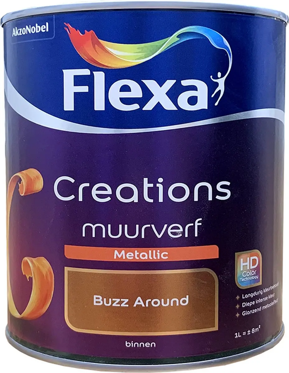 Flexa Creations Metallic Buzz Around Muurverf 1L