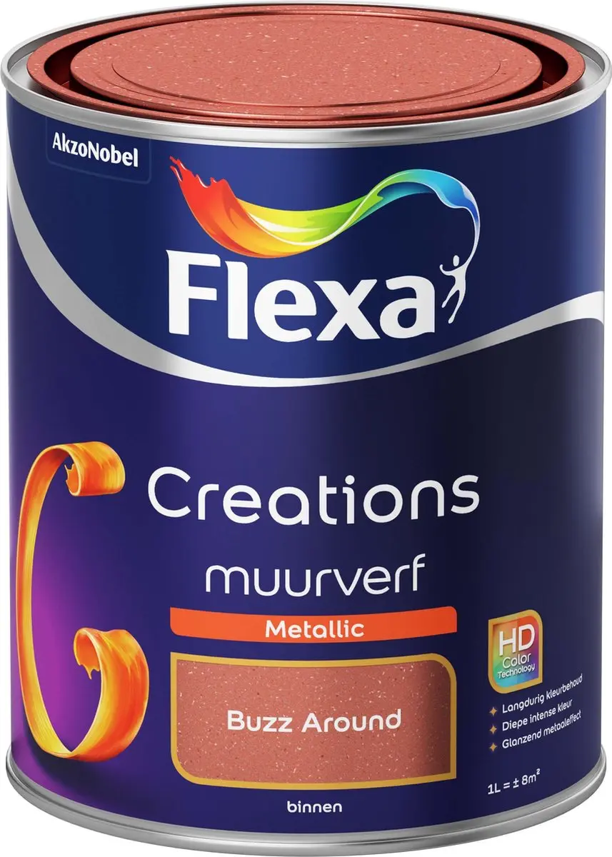 Flexa Creations Metallic Buzz Around Muurverf 1L