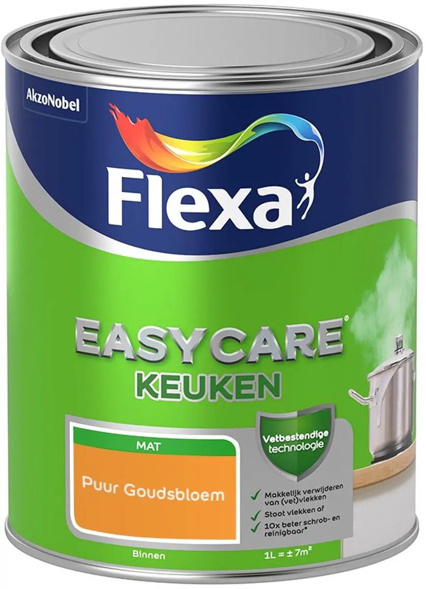 Flexa Easycare Keuken Mengverf Puur Goudsbloem 1L