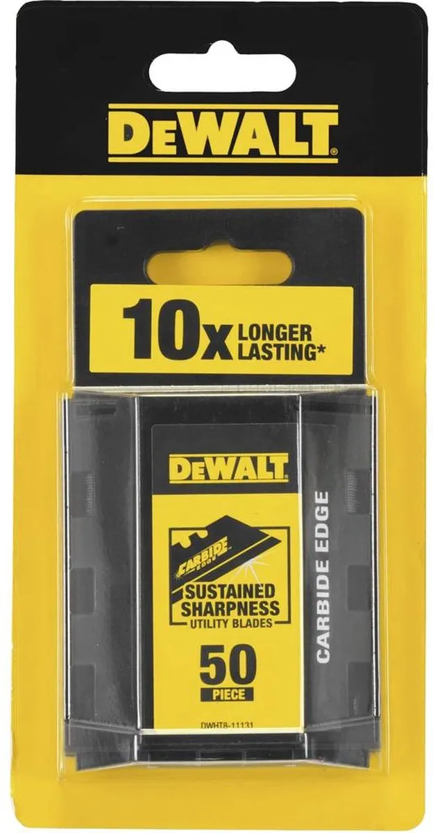 DeWalt Carbide Reserveermesjes 50 Stuks