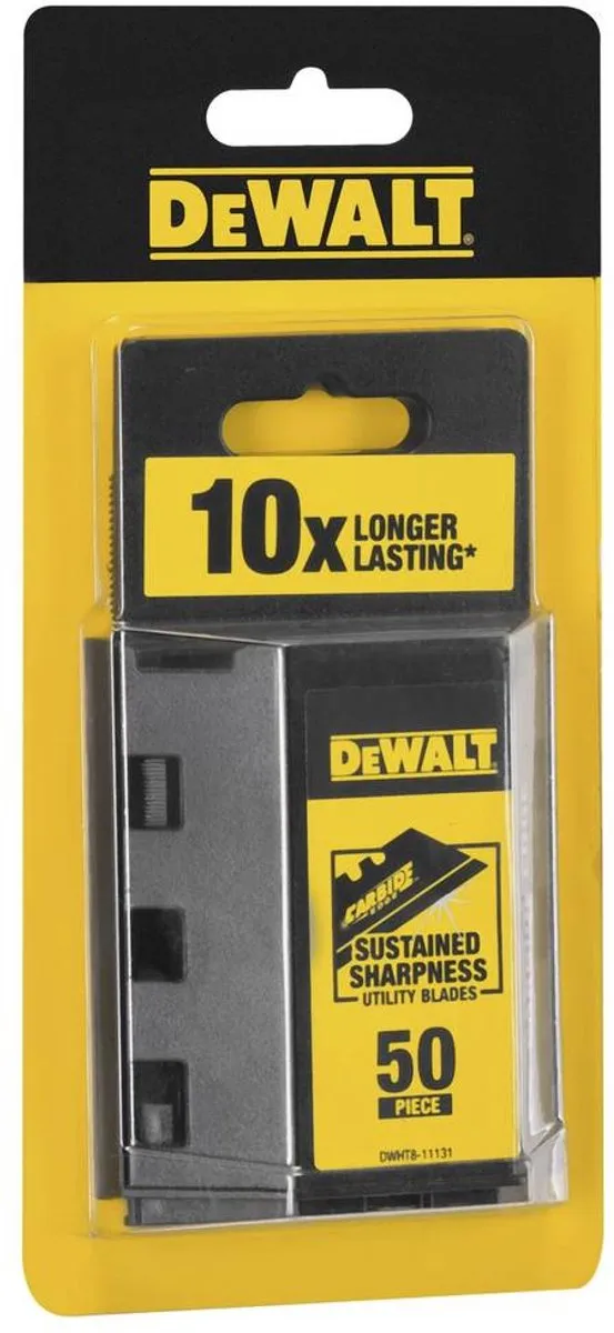 DeWalt Carbide Reserveermesjes 50 Stuks