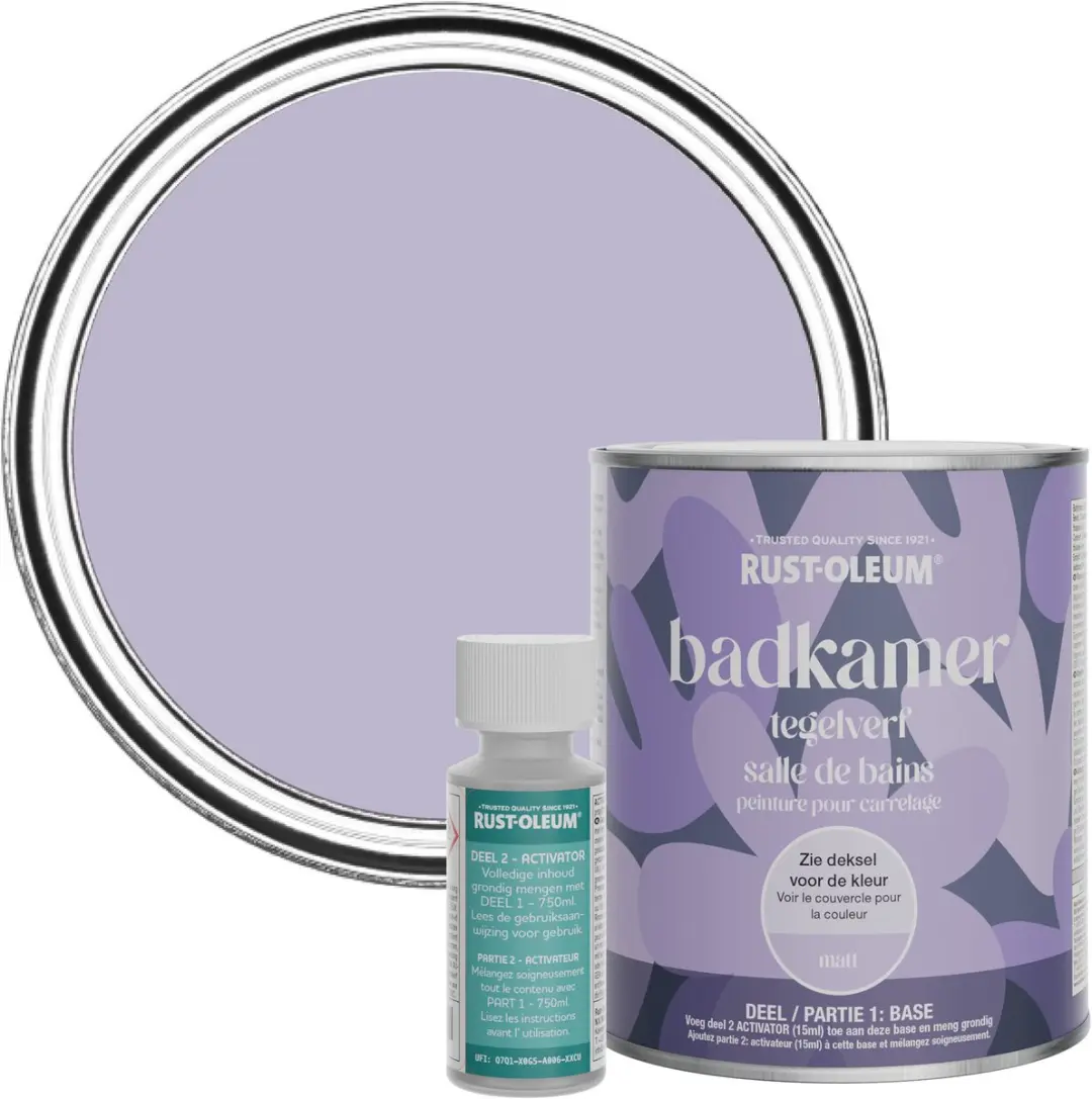 Rust-Oleum Badkamertegelverf Mat Blauwe regen 750ml