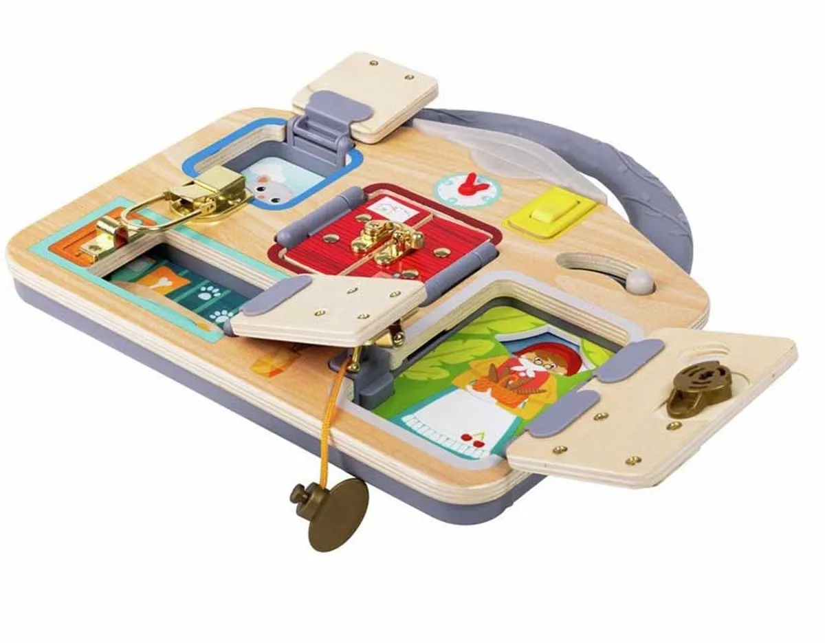 Hape Lock & Learn Speelbord - Multicolor