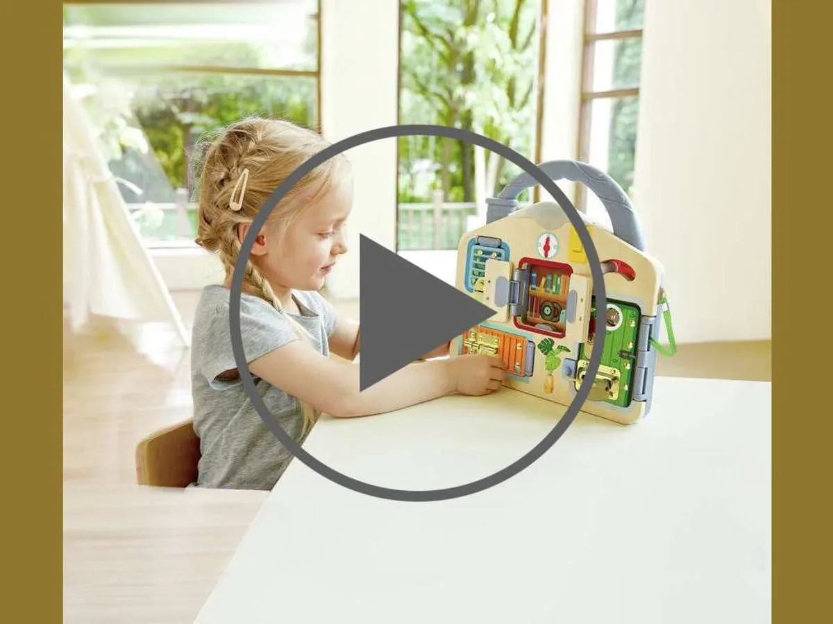 Hape Lock & Learn Speelbord - Multicolor - afbeelding 6 van 6