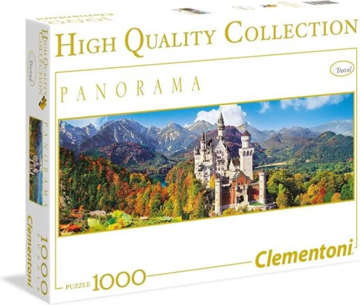 Clementoni Panorama Neuschwanstein Puzzel 1000 Stuks - Multi Kleur