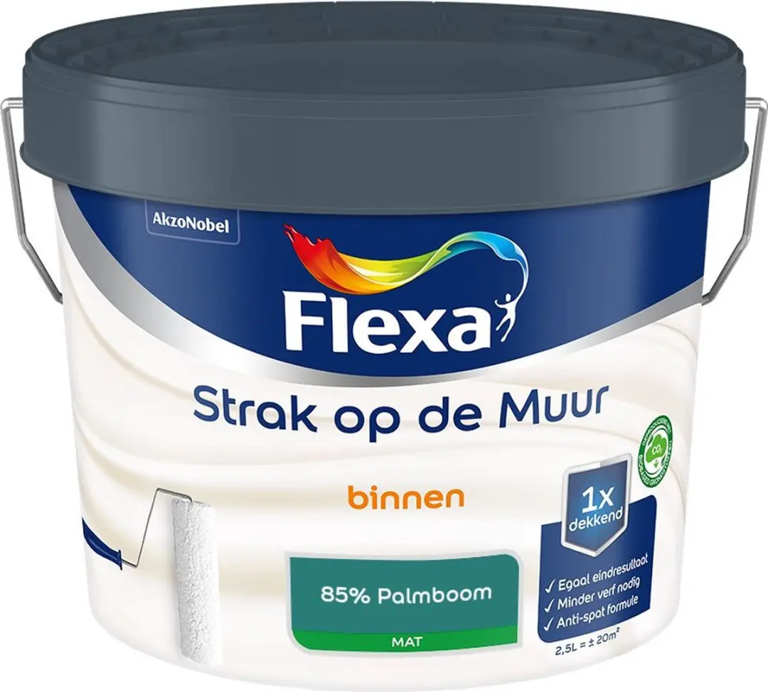 Flexa Strak Op De Muur Binnen Mat Mengverf 85% Palmboom