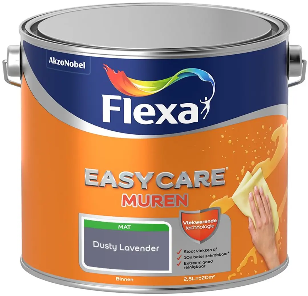 Flexa Easycare Muren Dusty Lavender Mengverf 2,5L