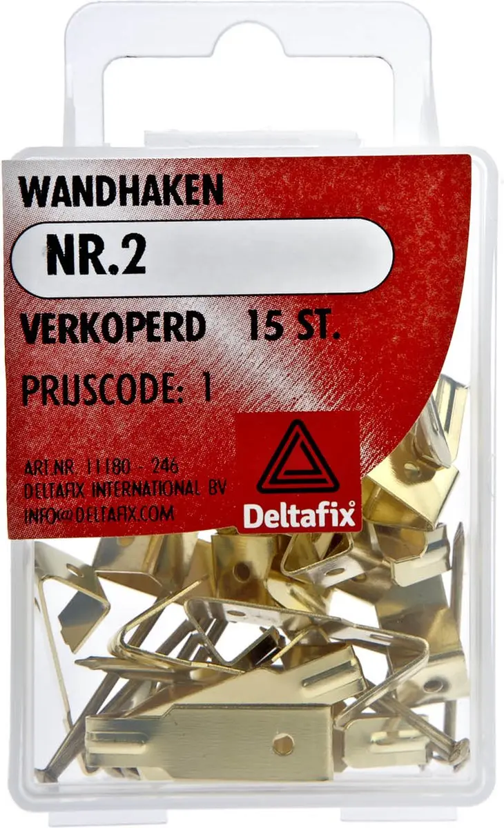Deltafix Wandhaak Verchroomd nr2