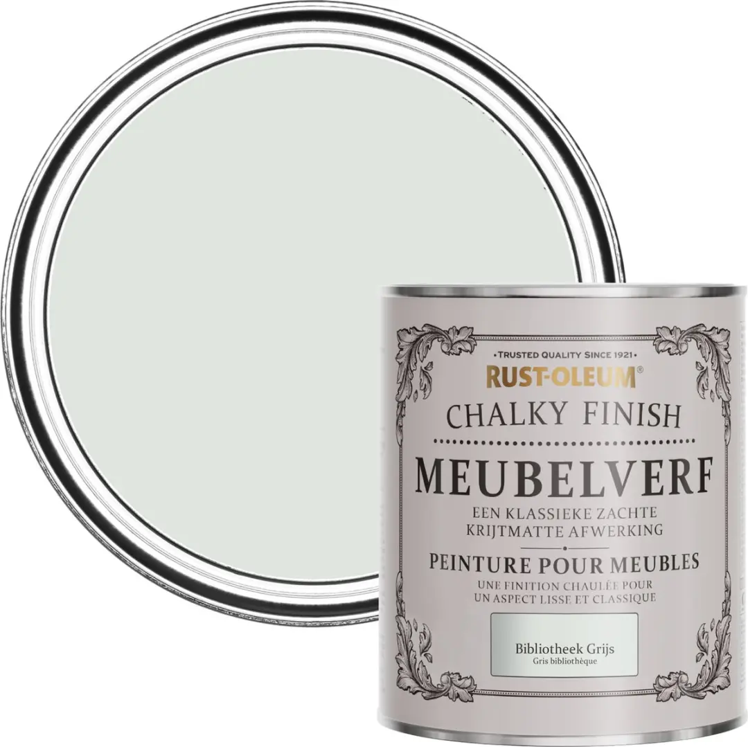 Rust-Oleum Bibliotheek Grijs Meubelverf 750ml