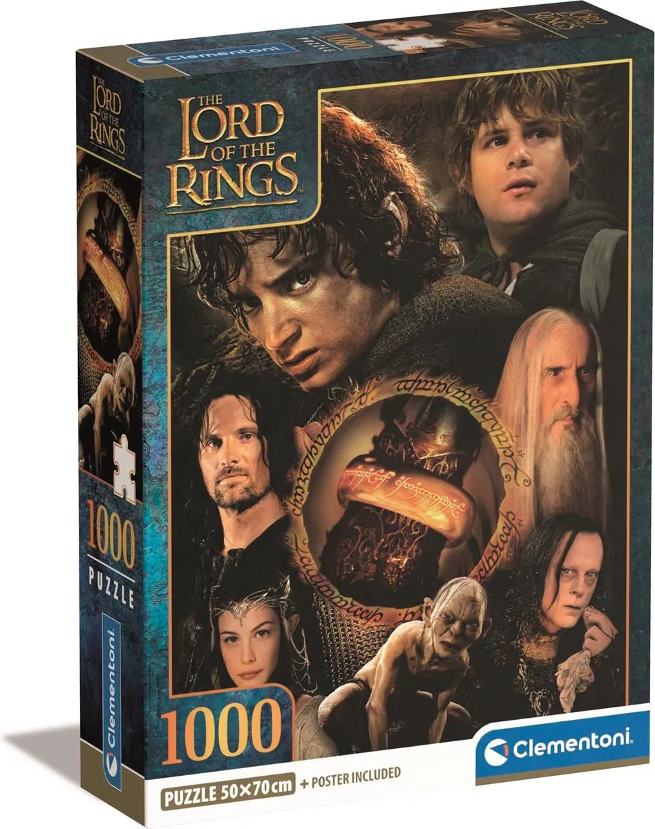 Clementoni Lord of the Rings Puzzel 1000 Stuks