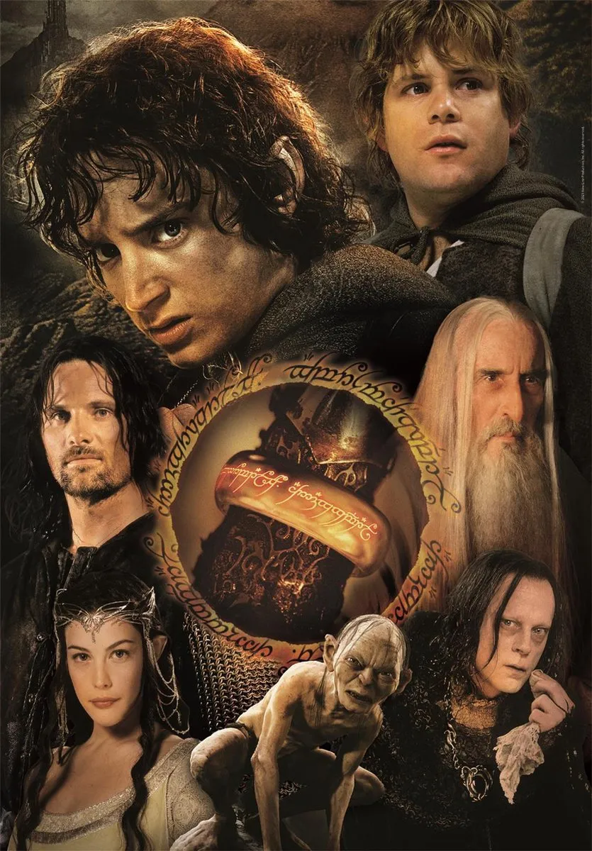 Clementoni Lord of the Rings Puzzel 1000 Stuks - Multikleur