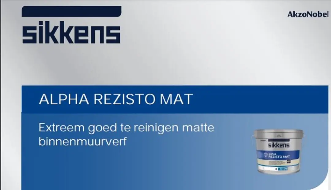 Sikkens Alpha Rezisto Mat 10L - Wit