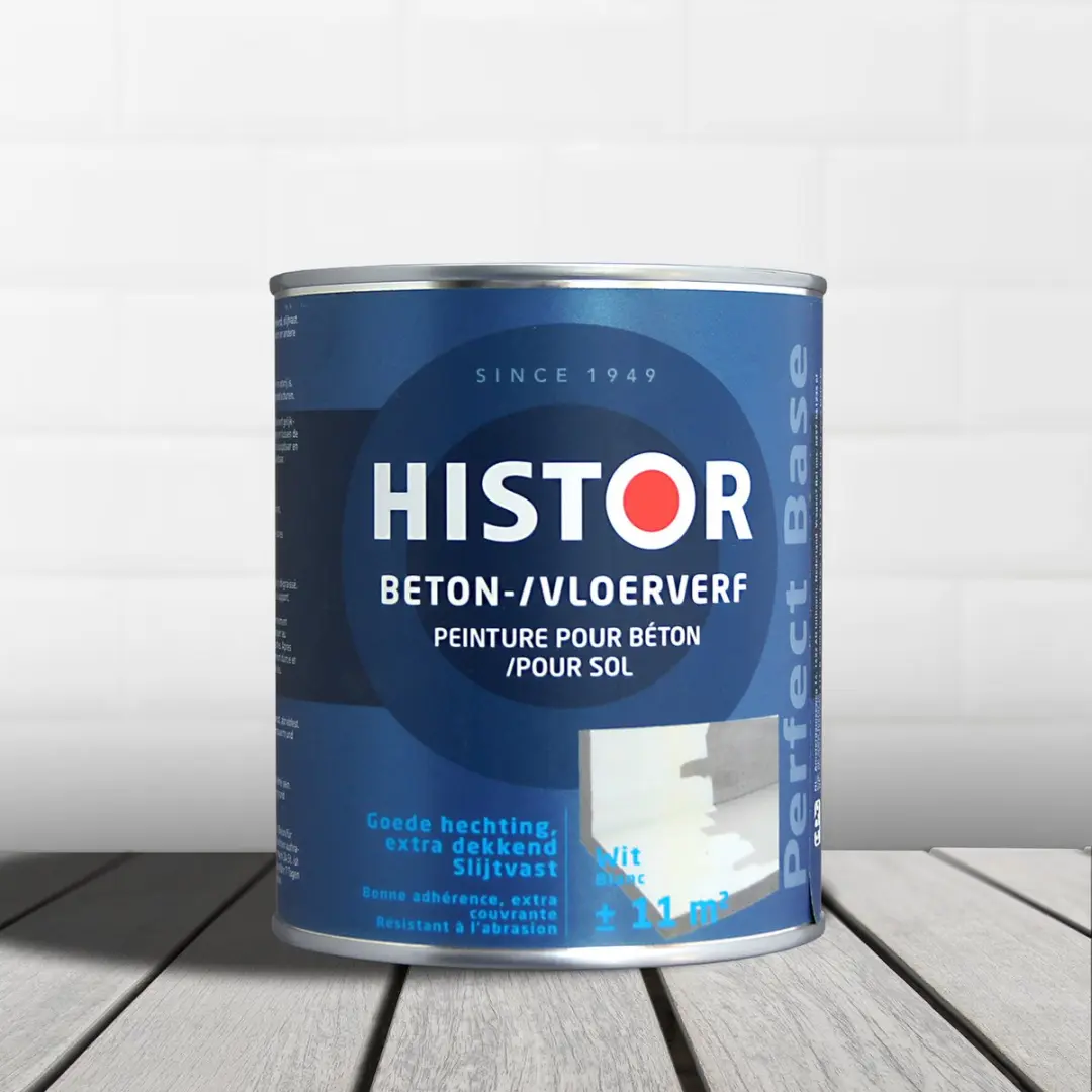 Histor Perfect Base Betonverf 0,75L - Wit