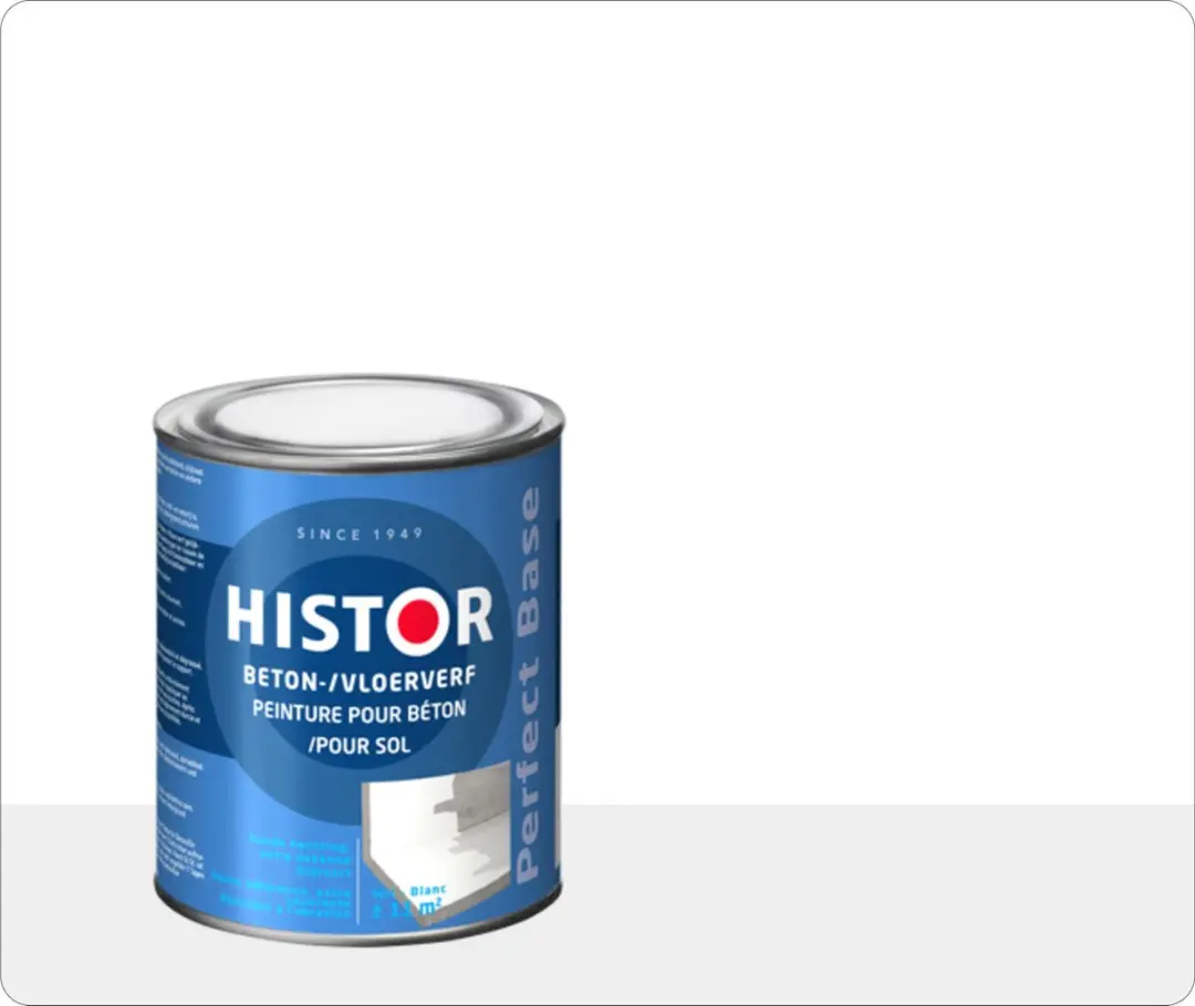 Histor Perfect Base Betonverf 0,75L - Wit