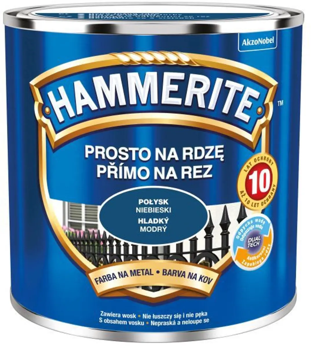 Hammerite Direct Roest Glad 0.25L
