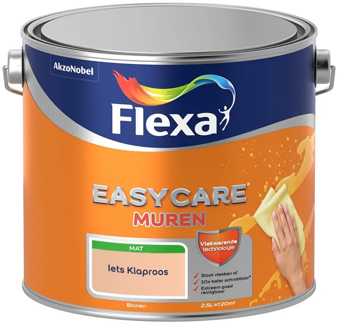 Flexa Easycare Muren Iets Klaproos Mengverf 2,5L