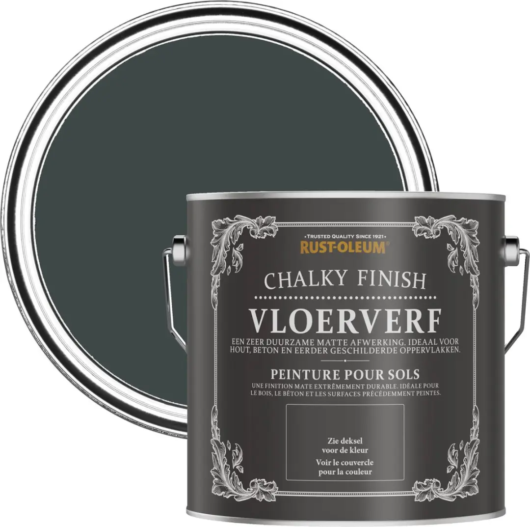 Rust-Oleum Zwart Zand Vloerverf 2,5L