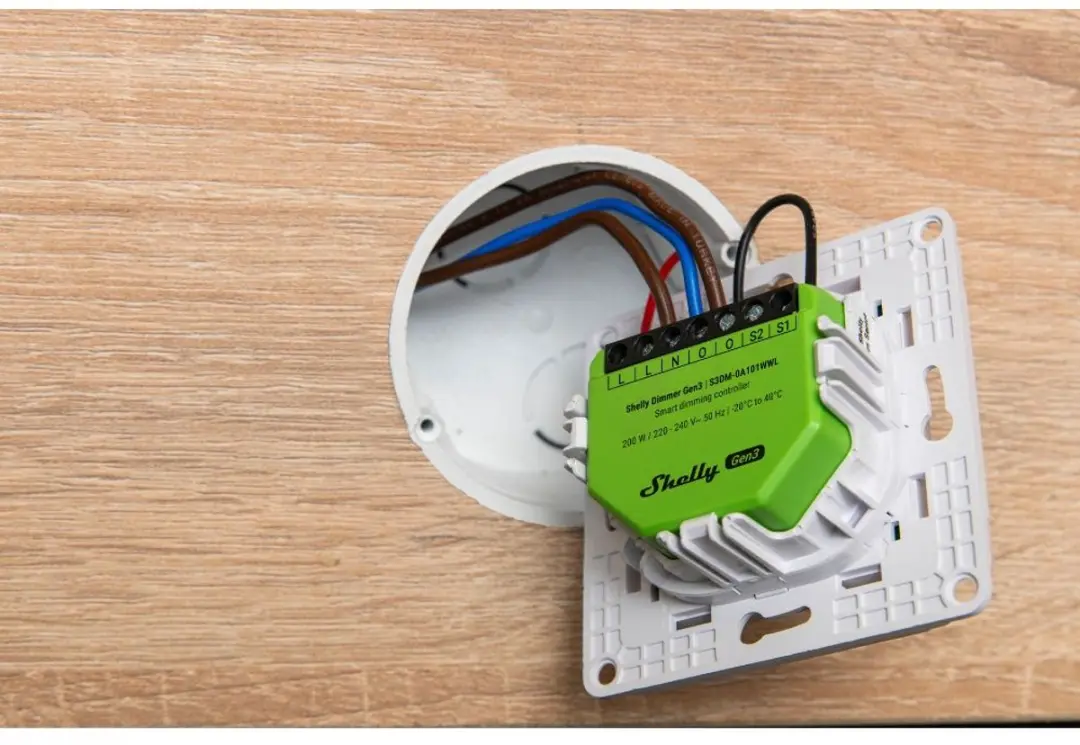 Shelly Dimmer Gen3 WiFi & Bluetooth - 200W - Lime
