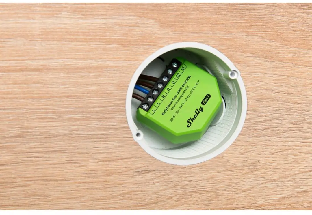 Shelly Dimmer Gen3 WiFi & Bluetooth - 200W - Lime