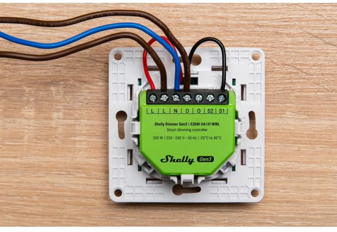 Shelly Dimmer Gen3 WiFi & Bluetooth - 200W - Lime
