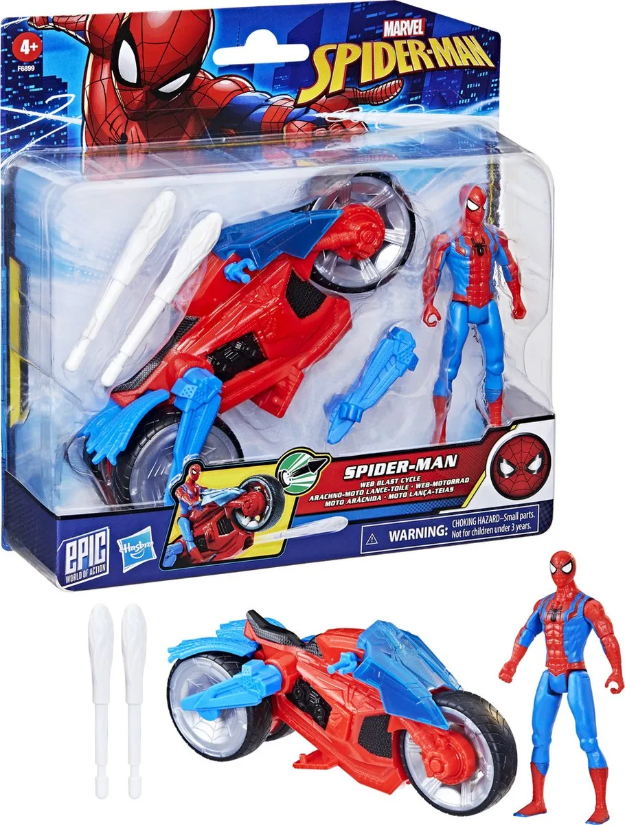 Hasbro Spider-Man Web Blast Motor Speelgoedset - Multicolor