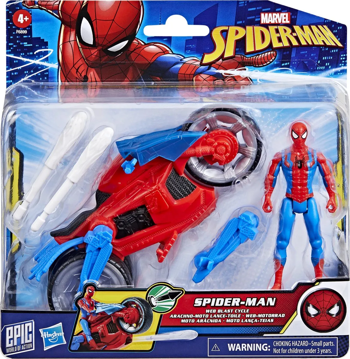 Hasbro Spider-Man Web Blast Motor Speelgoedset - Multicolor