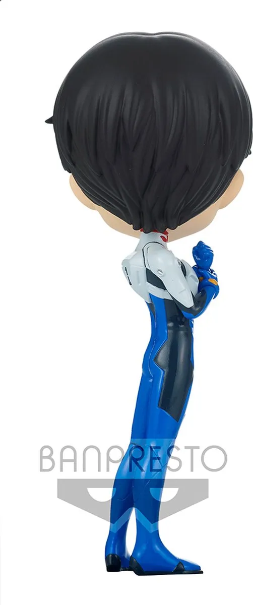 Bandai Banpresto Evangelion Q Posket Shinji Ikari Plugsuit - Multicolor