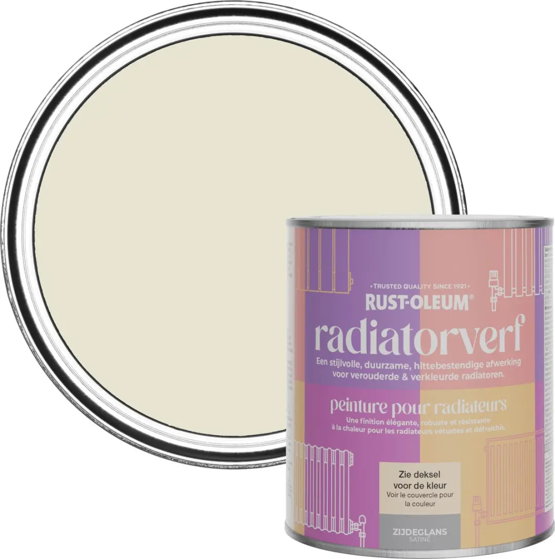 Rust-Oleum Grijs Radiatorverf Zijdeglans 750ml