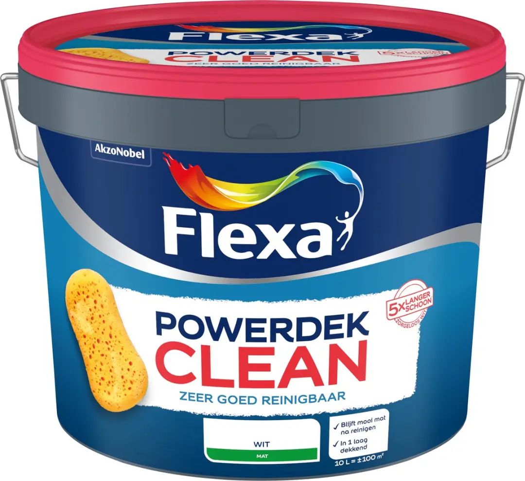 Flexa Powerdek Clean Wit - 10L