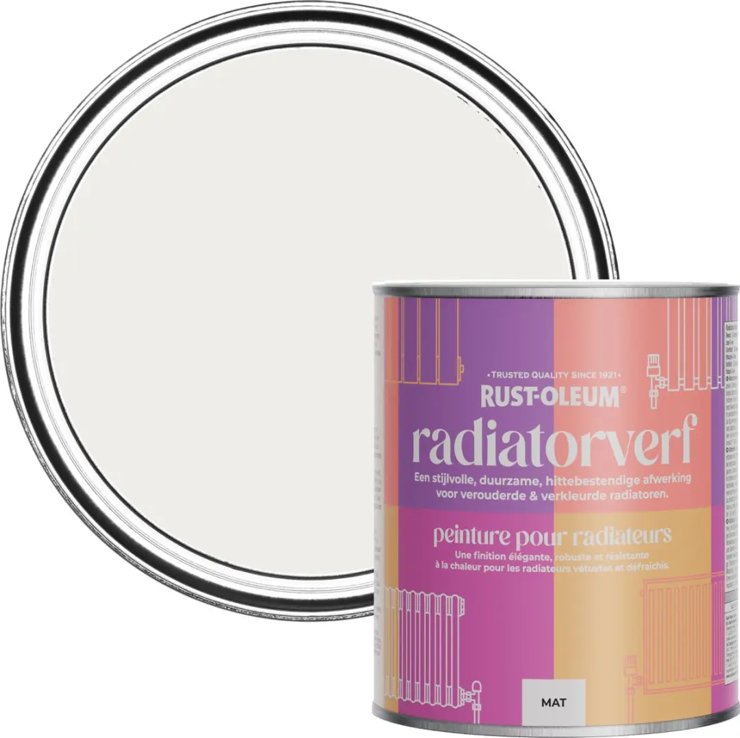 Rust-Oleum Grijze Radiatorverf 750ml