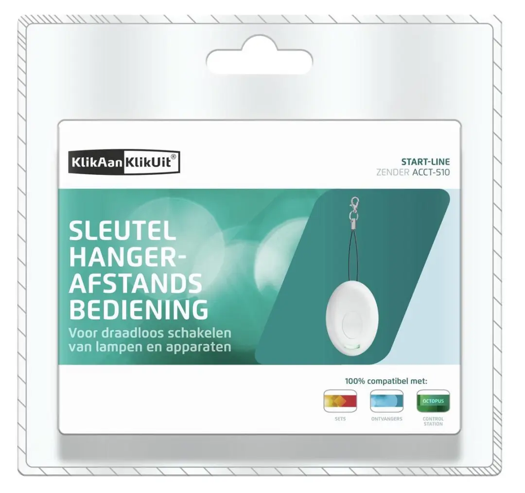 KlikAanKlikUit ACCT-510 Sleutelhanger Afstandsbediening - Wit